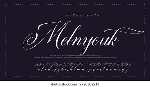 firma Caligrafía de fuentes Logotipo Script Pincel Tipo de fuente Letras de fuentes escritas a mano