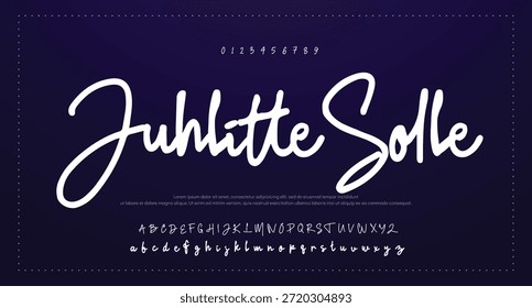 
firma Caligrafía de fuentes Logotipo Script Pincel Tipo de fuente Letras de fuentes escritas a mano  