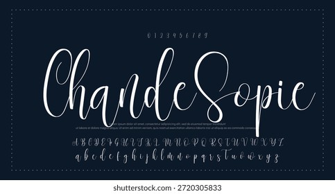 
firma Caligrafía de fuentes Logotipo Script Pincel Tipo de fuente Letras de fuentes escritas a mano 