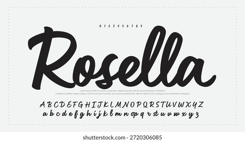 firma Caligrafía de fuentes Logotipo Script Pincel Tipo de fuente Letras de fuentes escritas a mano 