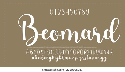 signature Font Calligraphy Logotype Script Brush Font Type Font lettering handwritten 