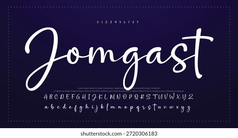 firma Caligrafía de fuentes Logotipo Script Pincel Tipo de fuente Letras de fuentes escritas a mano 