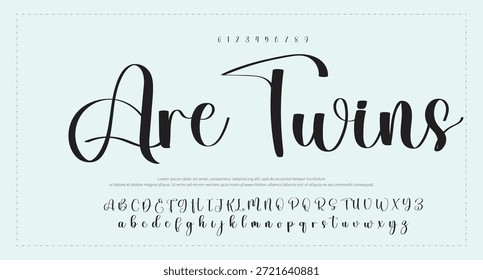 
firma Caligrafía de fuentes Logotipo Script Pincel Tipo de fuente Letras de fuentes escritas a mano 