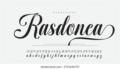 Signature Font Calligraphy Logotype Script Brush Tipo de fuente Letras de fuentes escritas a mano