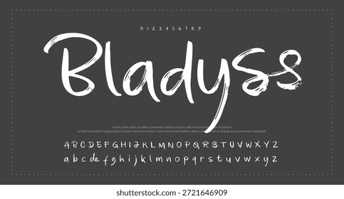 firma Caligrafía de fuentes Logotipo Script Pincel Tipo de fuente Letras de fuentes escritas a mano