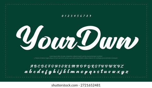 firma Caligrafía de fuentes Logotipo Script Pincel Tipo de fuente Letras de fuentes escritas a mano 