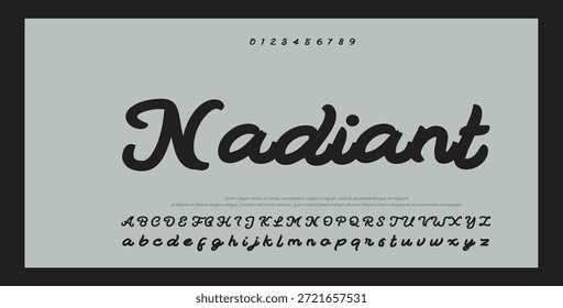 signature Font Calligraphy Logotype Script Brush Tipo de letra Letras de fuentes escritas a mano. Ilustración vectorial  