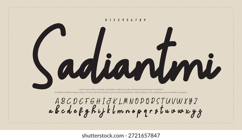 signature Font Calligraphy Logotype Script Brush Font Type Font lettering handwritten 