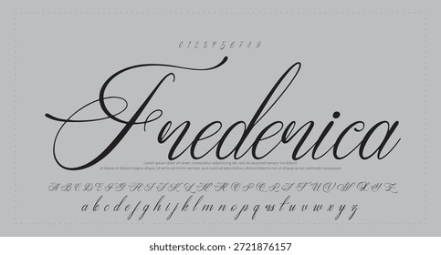 firma Caligrafía de fuentes Logotipo Script Pincel Tipo de fuente Letras de fuentes escritas a mano 