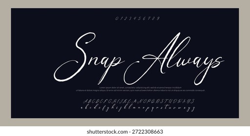 firma Caligrafía de fuentes Logotipo Script Pincel Tipo de fuente Letras de fuentes escritas a mano