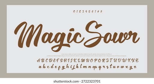 firma Caligrafía de fuentes Logotipo Script Pincel Tipo de fuente Letras de fuentes escritas a mano  