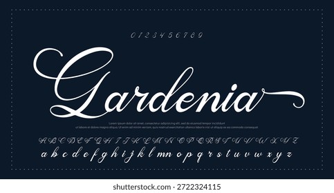 Signature Font Calligraphy Logotype Script Tipo de fuente Letras de fuentes escritas a mano. 