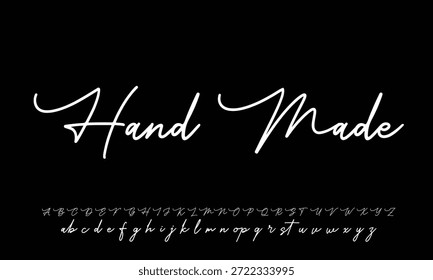 firma Caligrafía de fuentes Logotipo Script Pincel Tipo de fuente Letras de fuentes escritas a mano 
