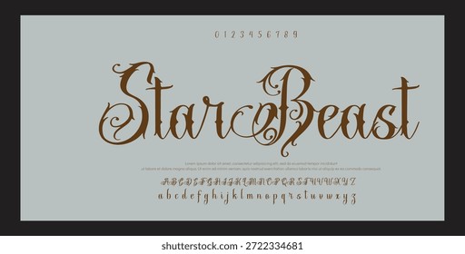 firma Caligrafía de fuentes Logotipo Script Pincel Tipo de fuente Letras de fuentes escritas a mano 