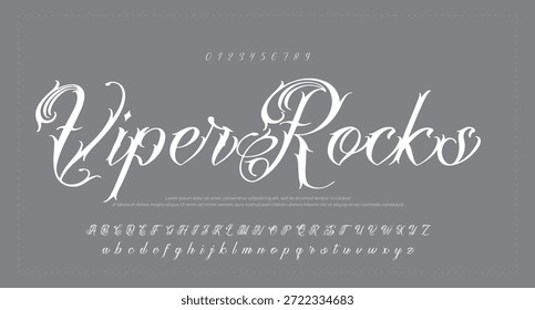 signature Font Calligraphy Logotype Script Brush Font Type Font lettering handwritten 