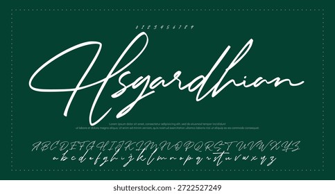 
signature Font Calligraphy Logotype Script Brush Font Type Font lettering handwritten