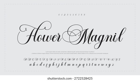 signature Font Calligraphy Logotype Script Brush Font Type Font lettering handwritten