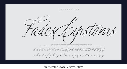Signature Font Calligraphy Logotype Script Brush Font Type Font lettering handwritten 
