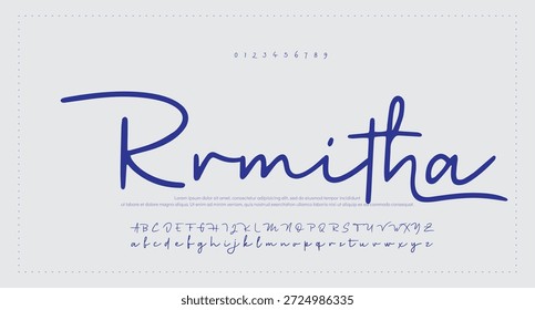 signature Font Calligraphy Logotype Script Brush Font Type Font lettering handwritten 