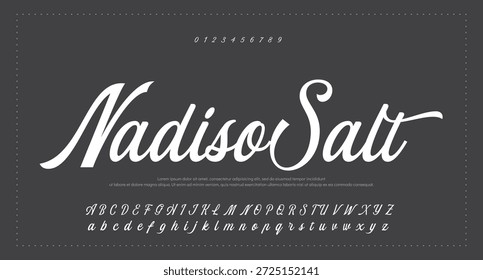 firma Caligrafía de fuentes Logotipo Script Pincel Tipo de fuente Letras de fuentes escritas a mano