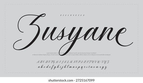Signature Font Calligraphy Logotype Script Brush Tipo de fuente Letras de fuentes escritas a mano 