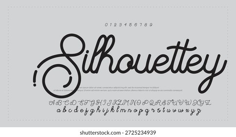 firma Caligrafía de fuentes Logotipo Script Pincel Tipo de fuente Letras de fuentes escritas a mano  