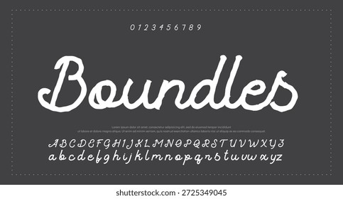 firma Caligrafía de fuentes Logotipo Script Pincel Tipo de fuente Letras de fuentes escritas a mano 