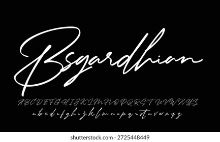 
firma Caligrafía de fuentes Logotipo Script Pincel Tipo de fuente Letras de fuentes escritas a mano 