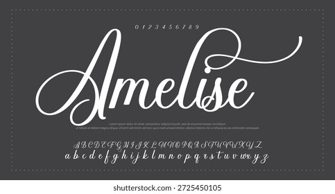 firma Caligrafía de fuentes Logotipo Script Pincel Tipo de fuente Letras de fuentes escritas a mano  