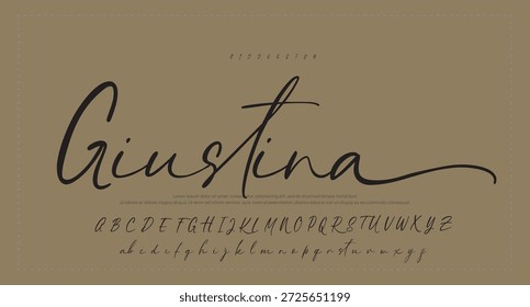 
firma Caligrafía de fuentes Logotipo Script Pincel Tipo de fuente Letras de fuentes escritas a mano  