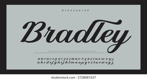 firma Caligrafía de fuentes Logotipo Script Pincel Tipo de fuente Letras de fuentes escritas a mano 