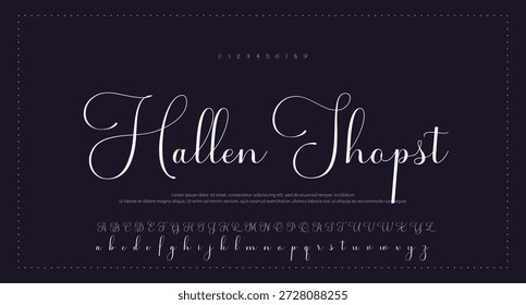 
Signature Font Calligraphy Logotype Script Brush Tipo de fuente Letras de fuentes escritas a mano 
