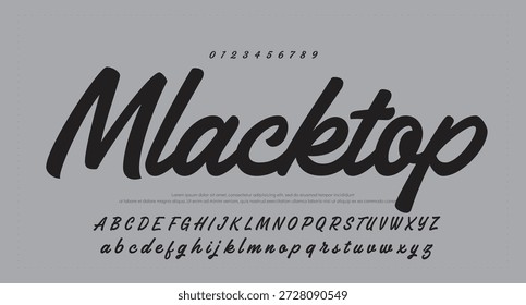 firma Caligrafía de fuentes Logotipo Script Pincel Tipo de fuente Letras de fuentes escritas a mano