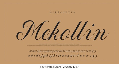firma Caligrafía de fuentes Logotipo Script Pincel Tipo de fuente Letras de fuentes escritas a mano 
