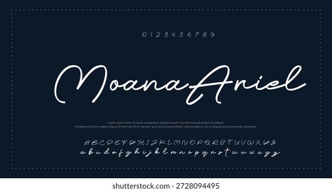 
Signature Font Calligraphy Logotype Script Brush Tipo de fuente Letras de fuentes escritas a mano