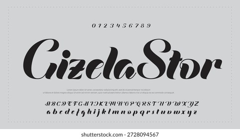 firma Caligrafía de fuentes Logotipo Script Pincel Tipo de fuente Letras de fuentes escritas a mano 