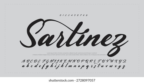
Signature Font Calligraphy Logotype Script Brush Tipo de fuente Letras de fuentes escritas a mano