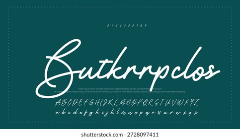 firma Caligrafía de fuentes Logotipo Script Pincel Tipo de fuente Letras de fuentes escritas a mano  