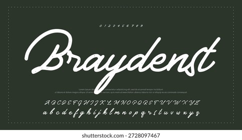 
firma Caligrafía de fuentes Logotipo Script Pincel Tipo de fuente Letras de fuentes escritas a mano