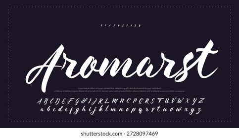 
firma Caligrafía de fuentes Logotipo Script Pincel Tipo de fuente Letras de fuentes escritas a mano