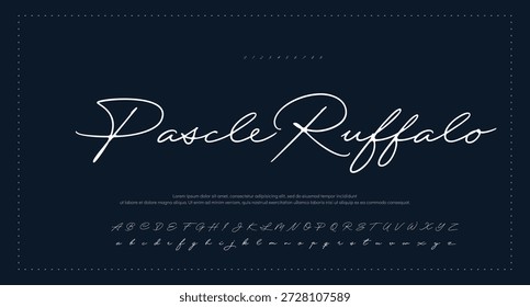 
firma Caligrafía de fuentes Logotipo Script Pincel Tipo de fuente Letras de fuentes escritas a mano 