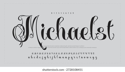 
firma Caligrafía de fuentes Logotipo Script Pincel Tipo de fuente Letras de fuentes escritas a mano  