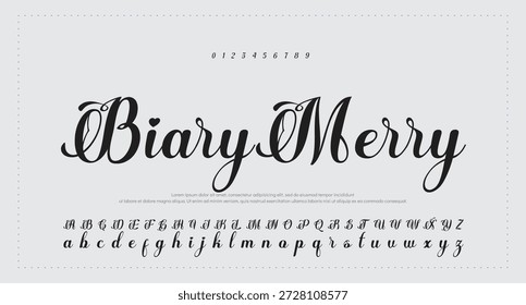 firma Caligrafía de fuentes Logotipo Script Pincel Tipo de fuente Letras de fuentes escritas a mano 