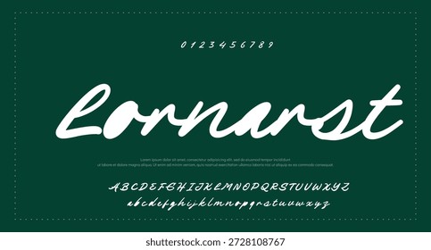 firma Caligrafía de fuentes Logotipo Script Pincel Tipo de fuente Letras de fuentes escritas a mano  