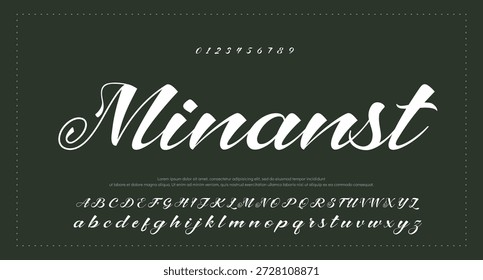 
Signature Font Calligraphy Logotype Script Brush Tipo de fuente Letras de fuentes escritas a mano 