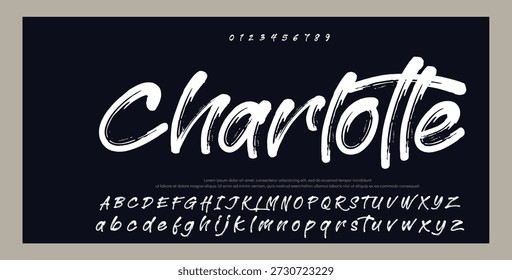 
Signature Font Calligraphy Logotype Script Brush Tipo de fuente Letras de fuentes escritas a mano 