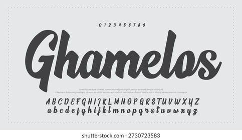 
firma Caligrafía de fuentes Logotipo Script Pincel Tipo de fuente Letras de fuentes escritas a mano  