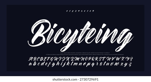 firma Caligrafía de fuentes Logotipo Script Pincel Tipo de fuente Letras de fuentes escritas a mano 