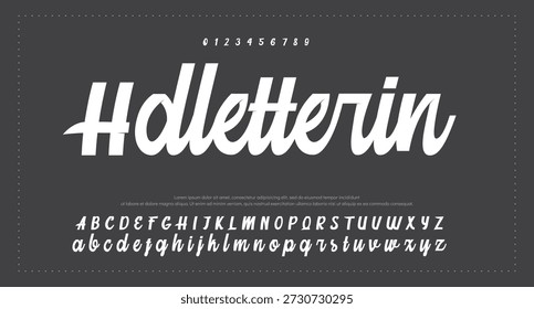 firma Caligrafía de fuentes Logotipo Script Pincel Tipo de fuente Letras de fuentes escritas a mano 