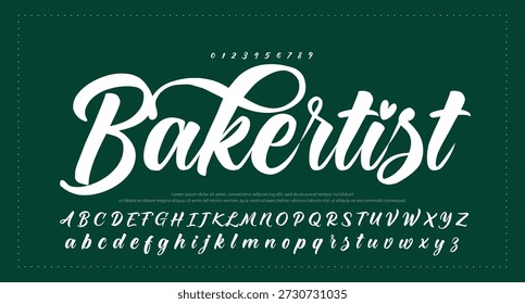firma Caligrafía de fuentes Logotipo Script Pincel Tipo de fuente Letras de fuentes escritas a mano 